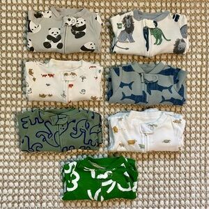 Carters, Just One You, & Little Planet Organic 3 Month Footie Onesie Bundle (7)